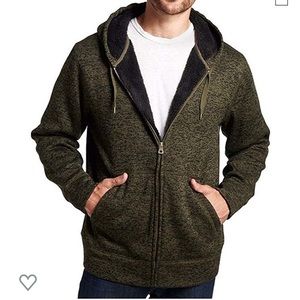 Men’s Sherpa lined zip-up